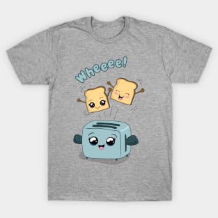 Cute Kawaii Toast and Toaster T-Shirt